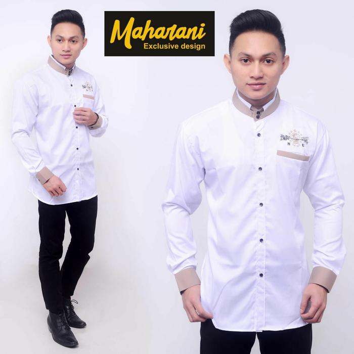 KOKO NU - BAJU KOKO NU LENGAN PANJANG - BAJU KOKO NU NISANTARA - PUTIH