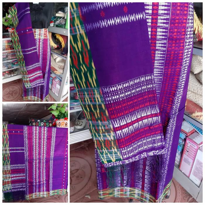 SONGKET PUCCA BINTIK BUNGA HAIT MAULANA TUMTUMAN TENUN TARUTUNG UNGU