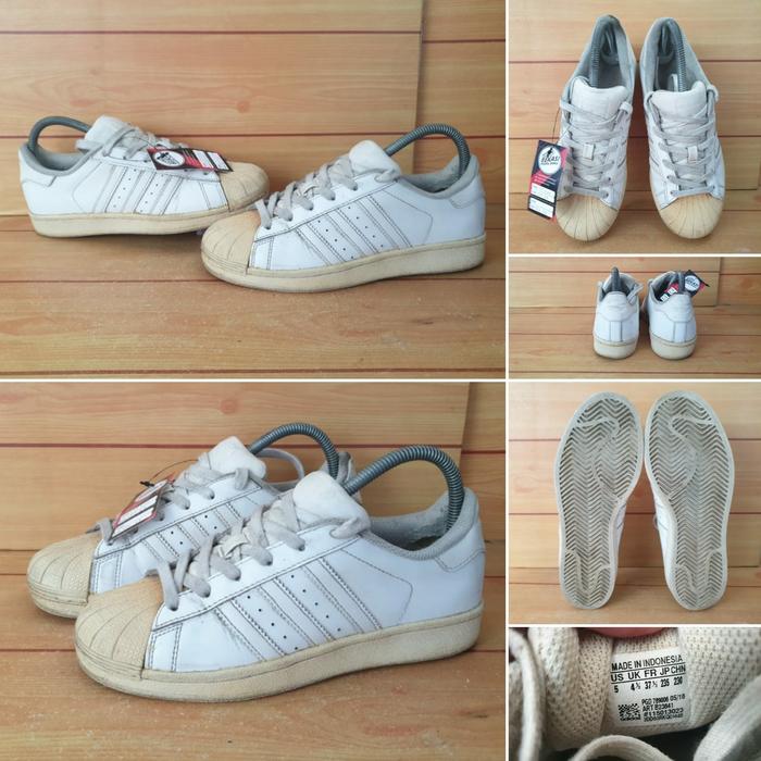 SEPATU ADIDAS SUPERSTAR WHITE SECOND ORIGINAL