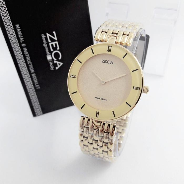 Jam Tangan Zeca ZC 1002 Gold Jam Wanita Original Fashion Cantik Murah