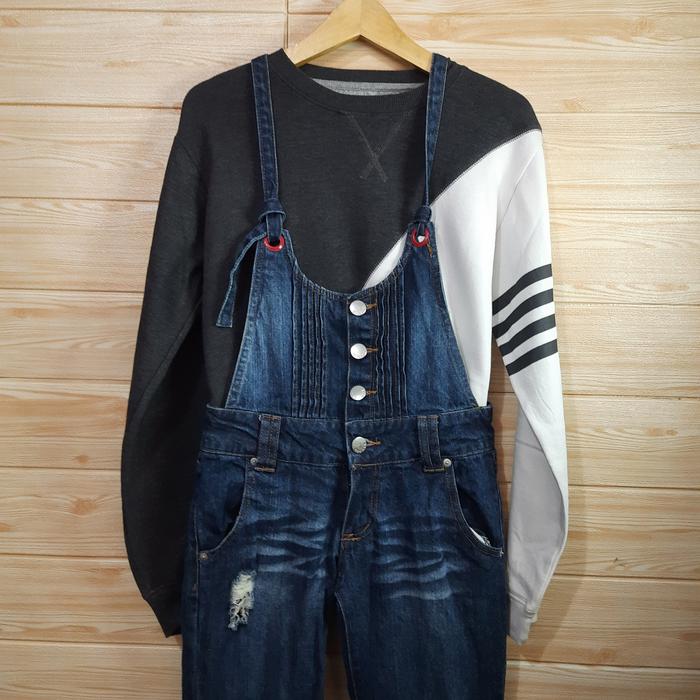 Celana Kodok Overall Jeans Chu xxx (Cewek) Size 28-29 LP 74 cm