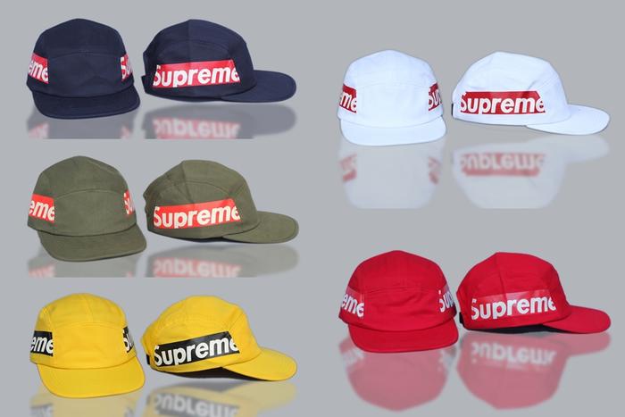 Topi 5 Panel Supreme Side Panel Cap Full Tag