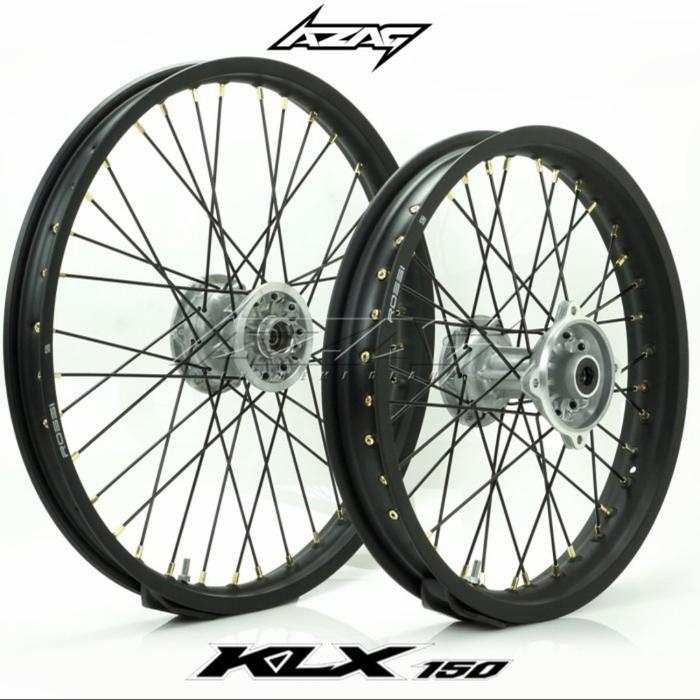 VELG SET CROSS KAWASAKI KLX 150 21-18 TROMOL ORIGINAL