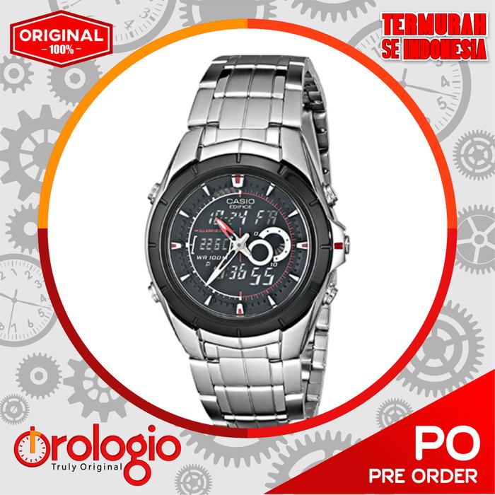 Casio Men's EFA119BK-1AV Ana-Digi Edifice Stainless Steel Watch