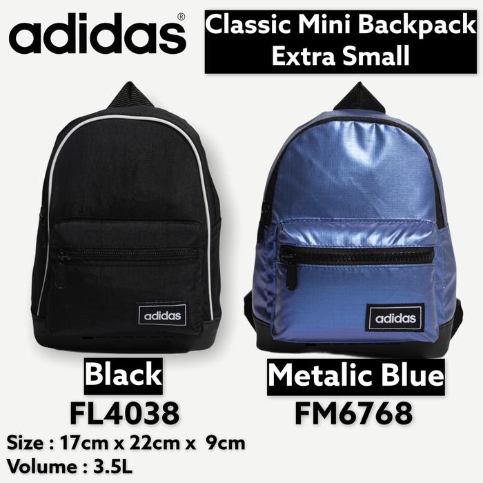 Adidas Original Asli 100% Tas Backpack Classic Ekstra Small / Mini