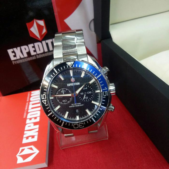 Jam Tangan Analog Pria EXPEDITION E 6735 M All Stainless