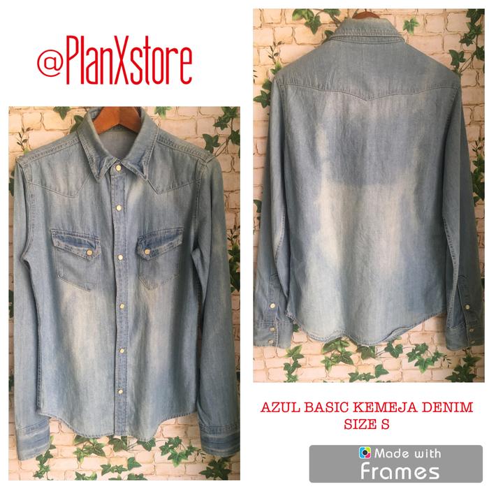 AZUL BASIC KEMEJA DENIM PRELOVED TERJANGKAU
