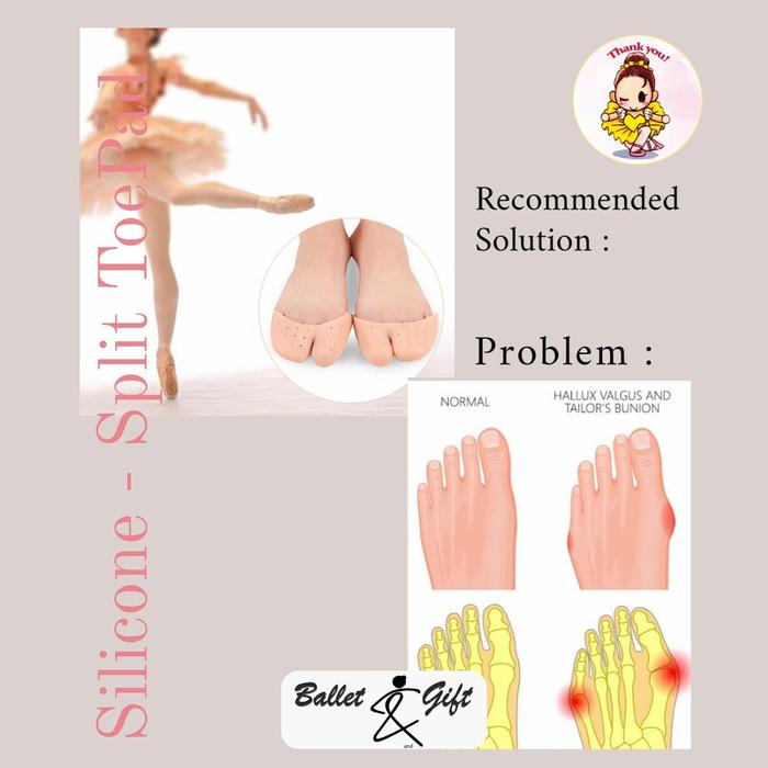 split toe pad ballet utk point shoes