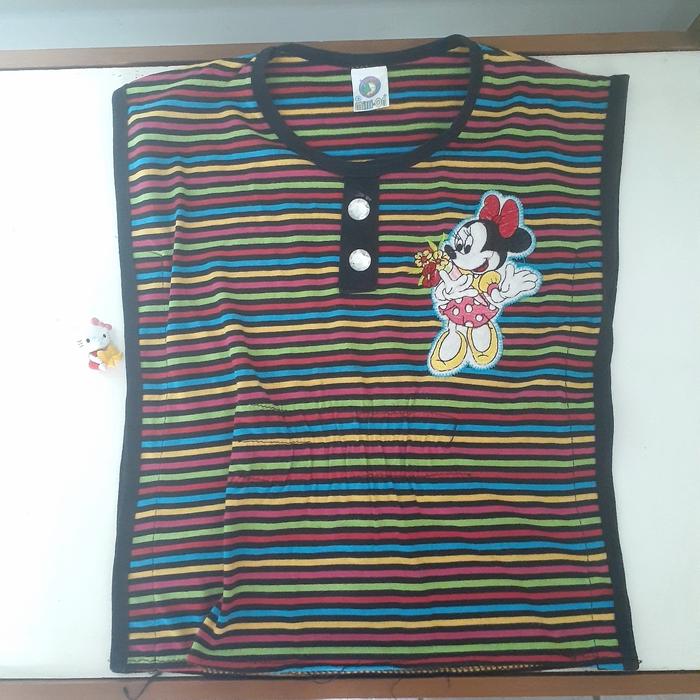 Atasan anak perempuan motif garis kutung preloved/second