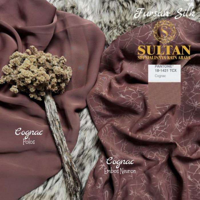 50CM EMBOS NEURON MARZAN ANTI UV WARNA COGNAC KAIN SULTAN