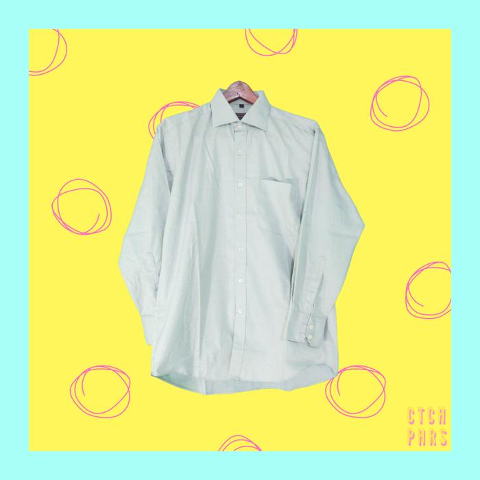 Henry Adams Pale Green Button Up / Kemeja Pria / Wanita (preloved/2nd)