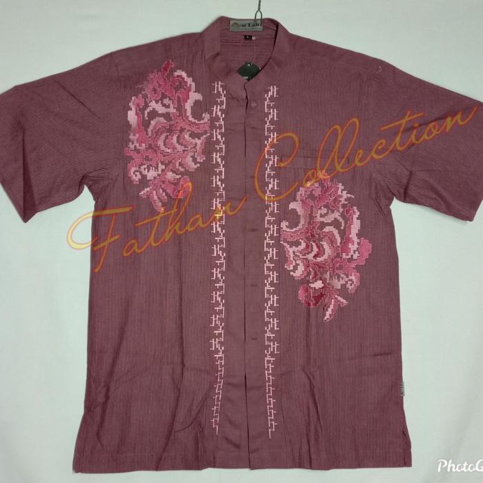 Al-Fajri Baju Koko Bordir Pria Exclusive L Merlot