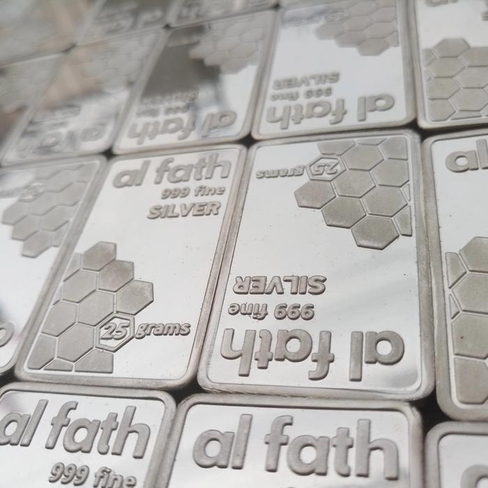 Perak batangan bullion Al Fath 25gr murni fine silver bar 999% 25g