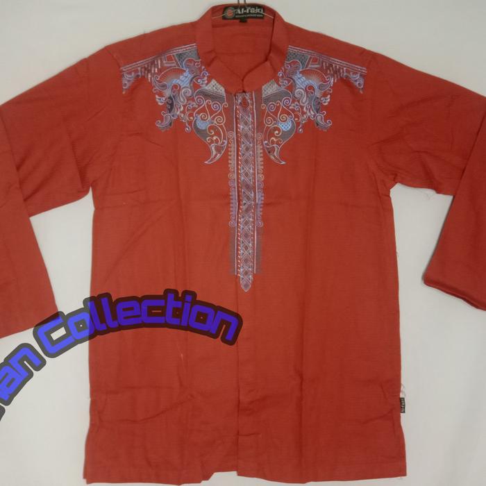 Al-Fajri Baju Koko Dewasa Bordir Exclusive M Merah
