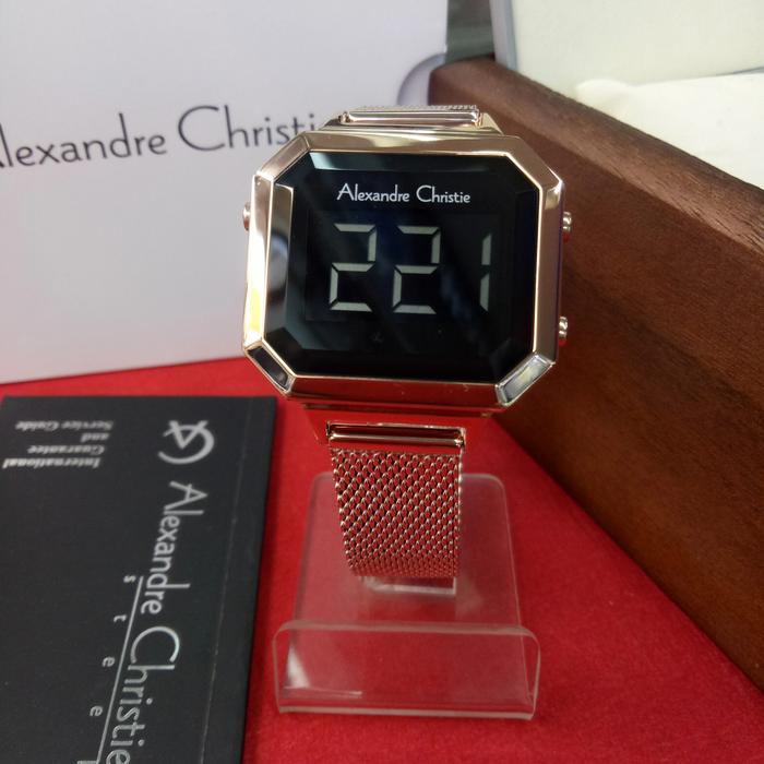 Jam Tangan DIGITAL Wanita Alexandre Christie Ac 9338 LH ST Stainless