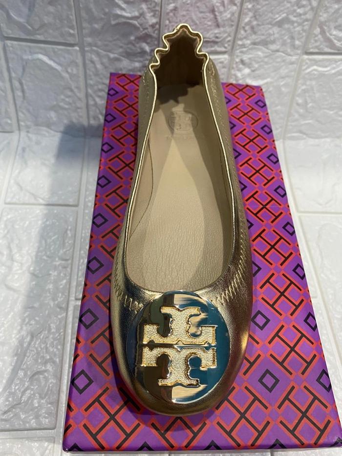 TORY BURCH BALERINA FLATS SHOES MIRROR SUPER HIGH QUALITY PREMIUM