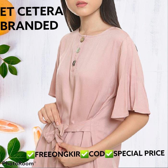 baju sale et cetera kerah kancing pink