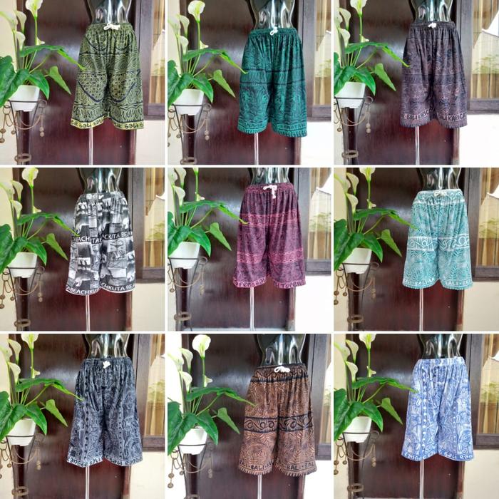 Paket Usaha Kodian Celana Bahan Kaos Celana Pendek Pria Wanita BisaCOD