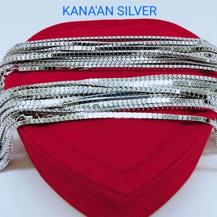 Kalung perak pria & wanita melano kaca/ Kalung pria perak silver 925