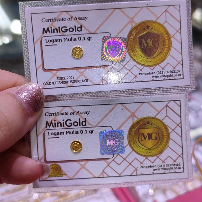 logam mulia mini 0,1gr