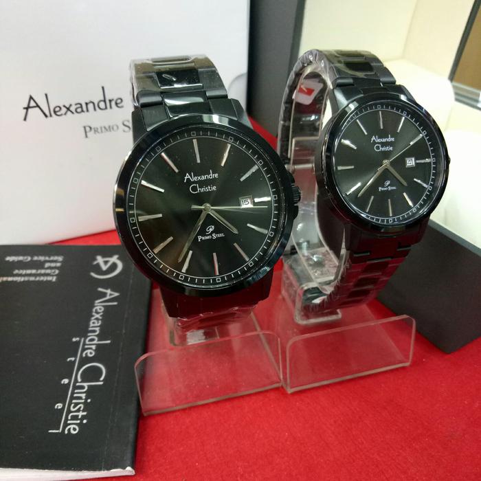 Jam Tangan Analog Couple Alexandre Christie Ac 1014 MD/LD St Stainless
