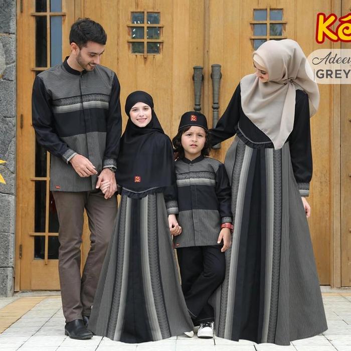 KEKE SARIMBIT KELUARGA ADEEVA SERIES - GREY link gamis dewasa