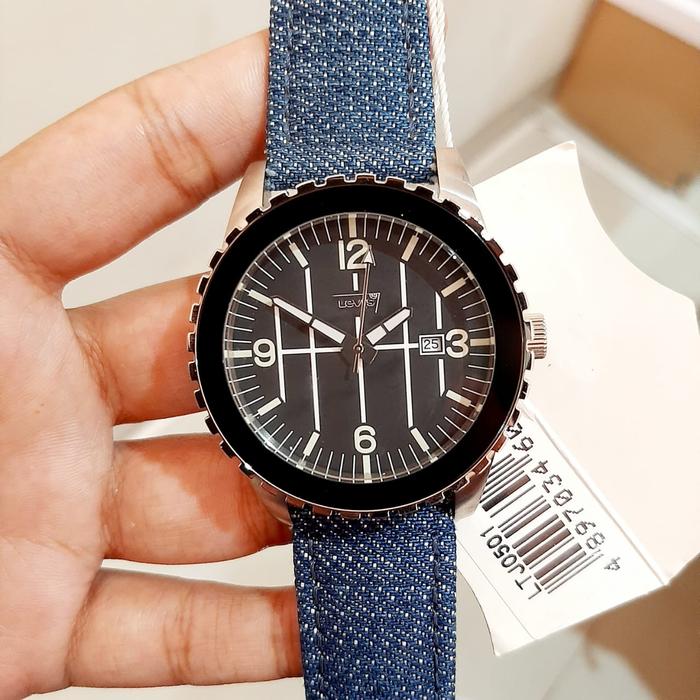 JAM TANGAN PRIA PRIA LEVIS LTJ0501 SILVER BLACK BLUE ORIGINAL GARANSI