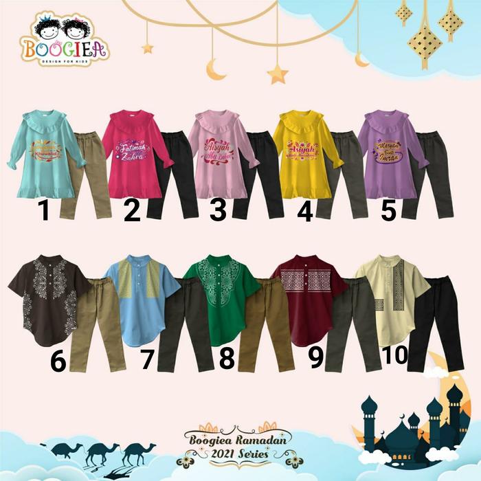 Setelan Boogiea Ramadhan Series (size 4/6/8/10/12)