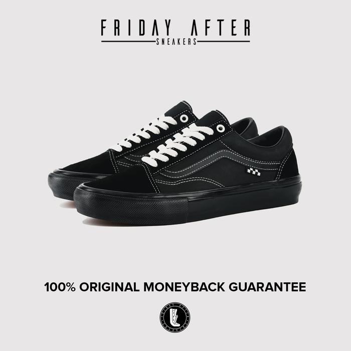 Vans Skate Old Skool Pro Black Original Resmi