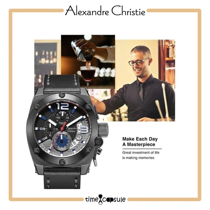 JAM TANGAN PRIA ALEXANDRE CHRISTIE ORIGINAL AC 6456 MC LIPBABU