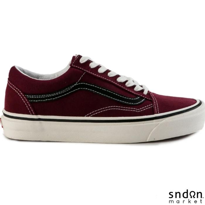 VANS 36 DX Anaheim Factory Old Skool Maroon Black