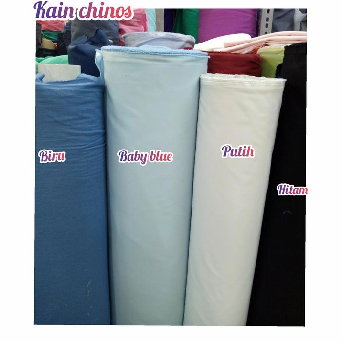 Kain chinos Bahan celana katun Kain twill chinos Katun stret _Chinos