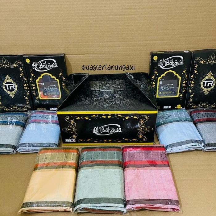 Sarung Tenun Dewasa Al-Batavia 7000 Benang Kemasan Dus