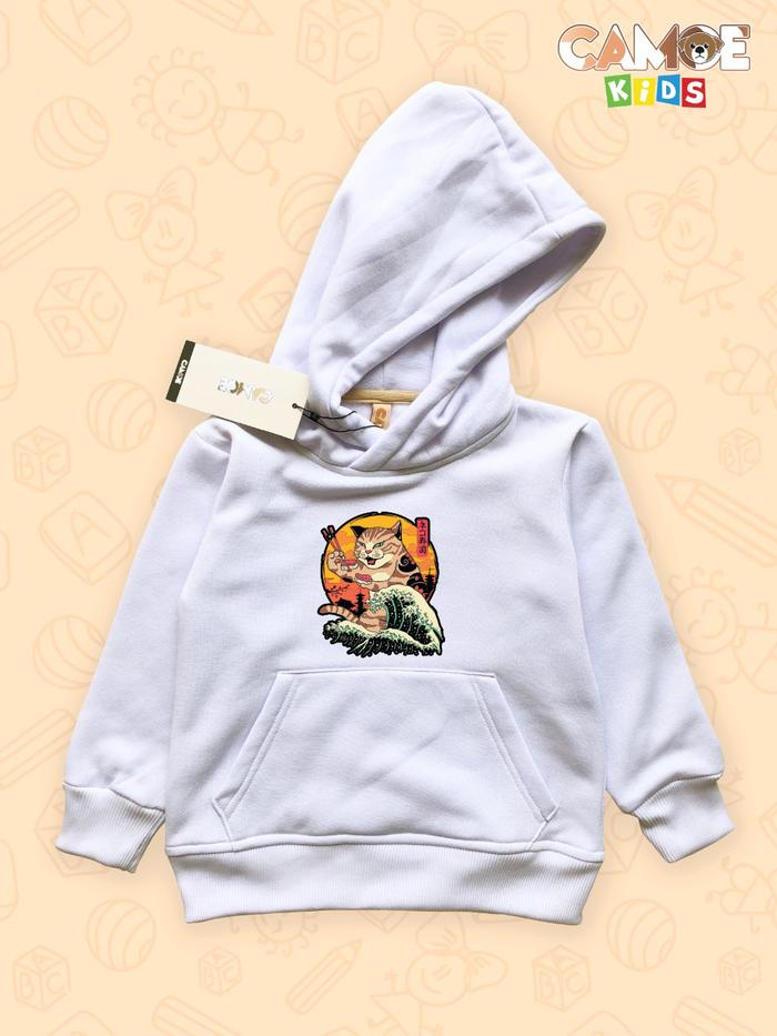 Jaket hoodie anak Kids premium sushi kucing jepang japan