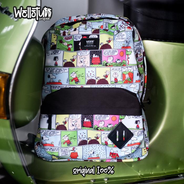Tas Vans Original x Snoopy Peanuts Old Skool II Backpack Peanuts Comic