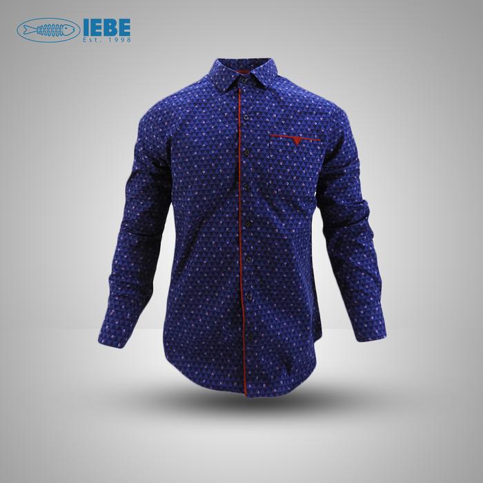 Kemeja Pria Lengan Panjang Kasual IEBE A3AH8005