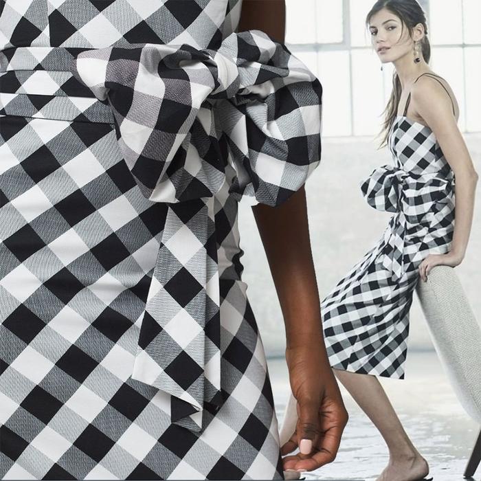 WHBM Sheath Gingham Dress