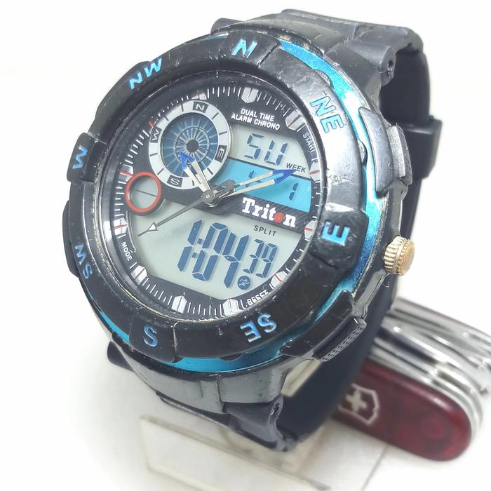 TRITON TR-831AD. AnaDigi. Jumbo size. Bezel Bisa Muter. Keren.