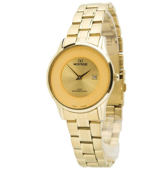 Jam Tangan Wanita Mirage 8670 kuning Original