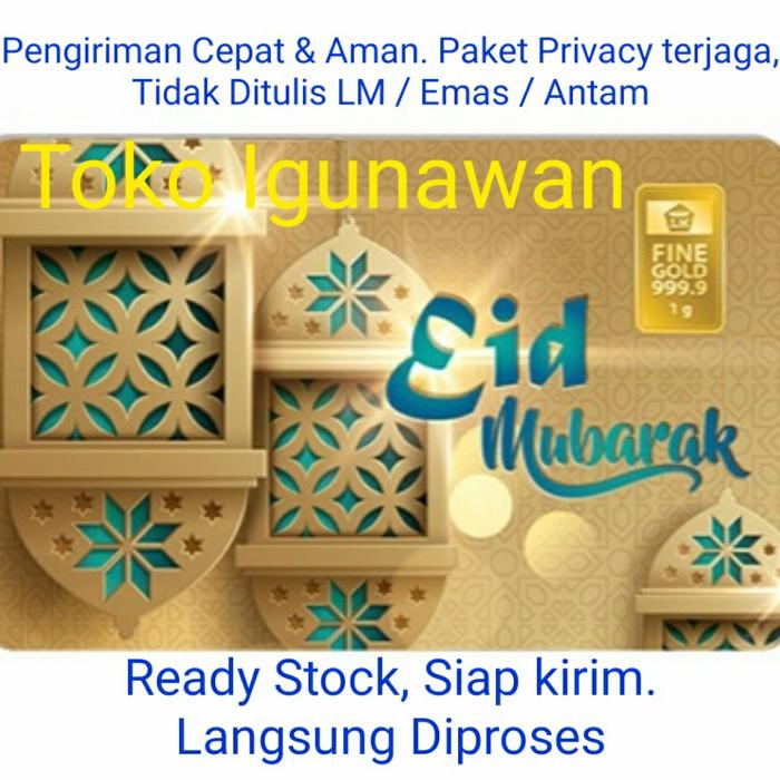Logam Mulia Emas ANTAM 1 gr IDUL FITRI EID MUBARAK 1 gr Gift Series 2021