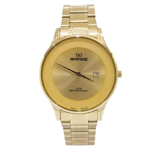 Jam Tangan Pria Mirage 8670 Kuning Original