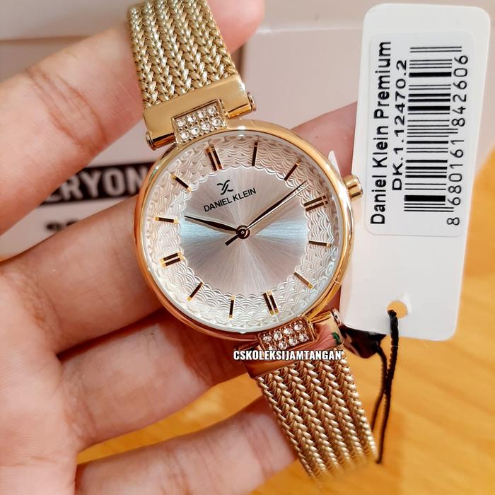 JAM TANGAN WANITA DANIEL KLEIN DK112470-2 GOLD SILVER ORIGINAL GARANSI