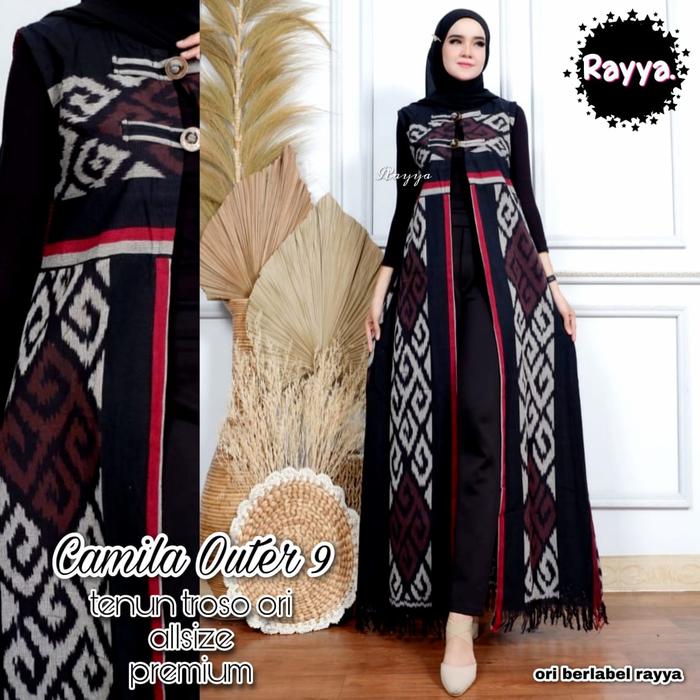 Camila Long Outer/ Long Outer Batik Tenun