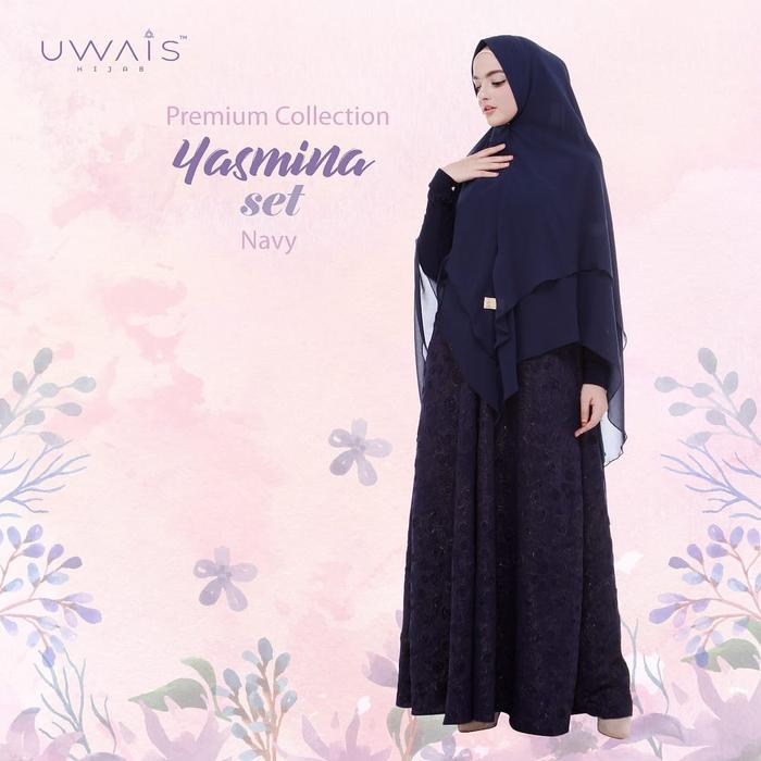 BAJU GAMIS PREMIUM ORIGINAL UWAIS HIJAB YASMINA SET LONGDRESS TERBARU