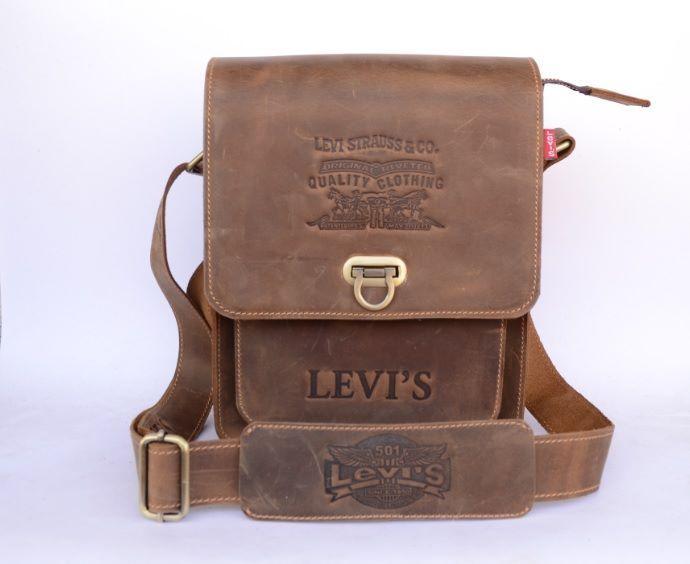 Tas Selempang Pria Levis LV11 Full Kulit Asli - Tas Selempang Kulit
