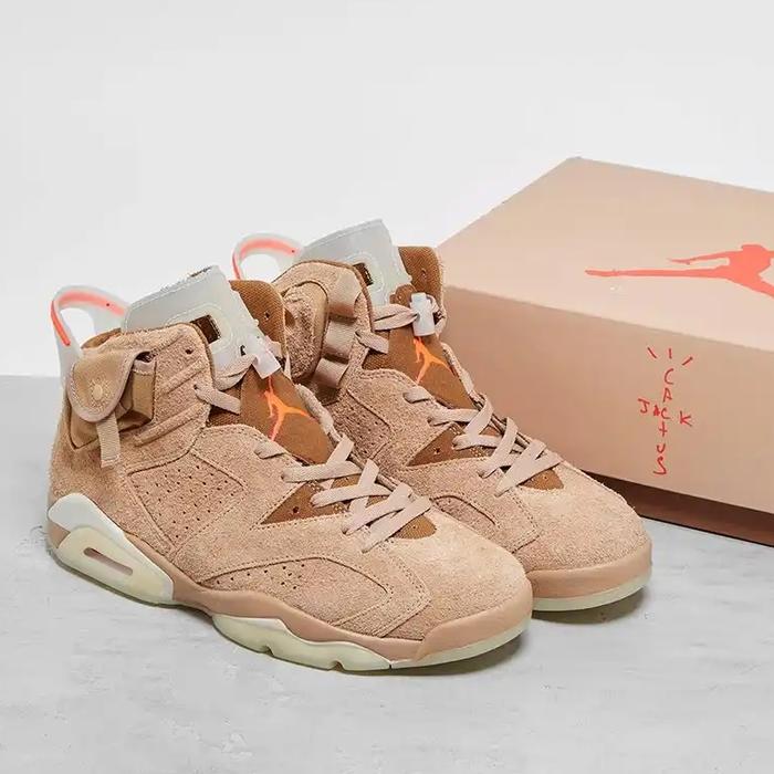 Air Jordan 6 x Travis Scott British Khaki Cactus Jack