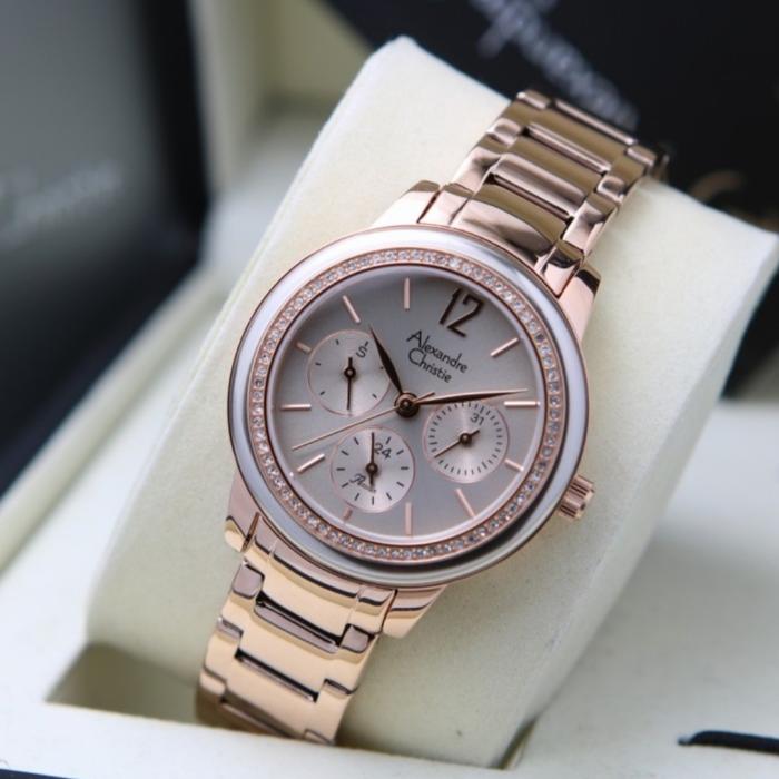 ALEXANDRE CHRISTIE AC 2937 ROSEGOLD GREY AC2937 WANITA ORIGINAL