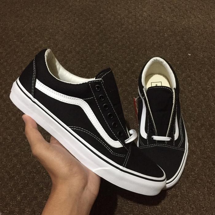 VANS OLD SKOOL FULL CANVAS BLACK / WHITE