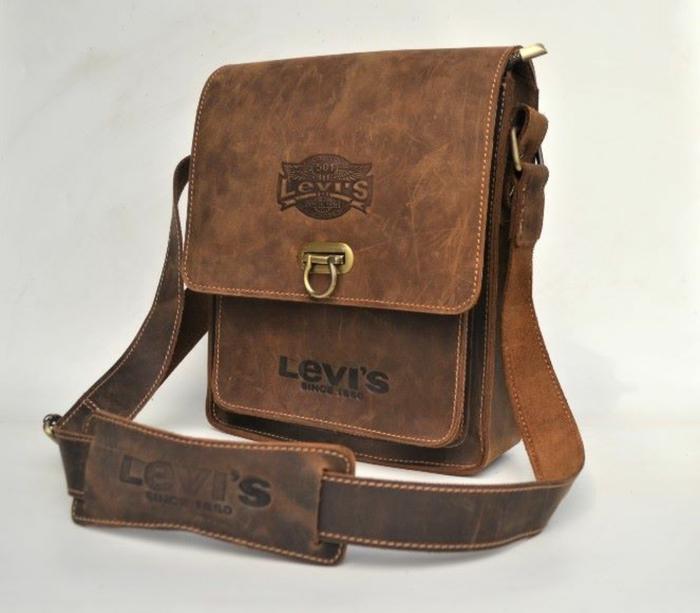 Tas Selempang Pria Kulit Asli Levis - Tas Selempang 100% Kulit Asli