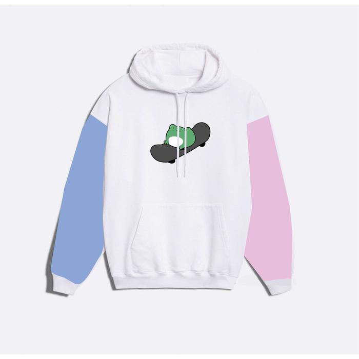 Jaket Hoodie Korea Combi Skateboarding Frog Lucu Keren Jumbo UK S-5XL